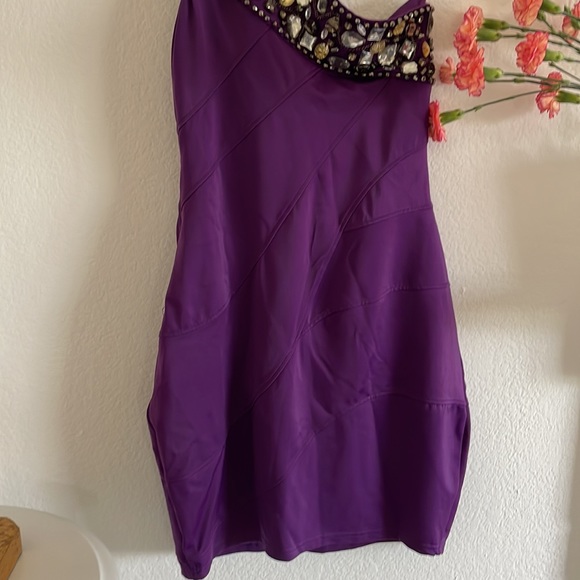 Bebe Cocktail Dress 💜 Size XS-S - Picture 7 of 12